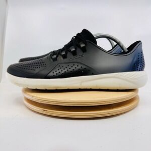 Crocs LiteRide 360 Pacer Black Color dip Sneakers Shoes Men's 12 Lace Up Comfort